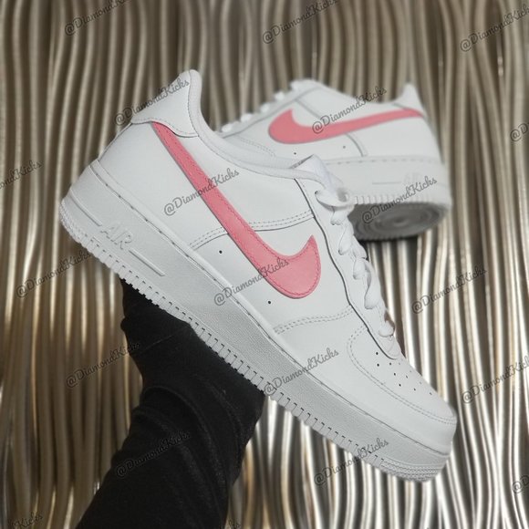 Custom Nike Air Force 1 Custom White Pink - Picture 3 of 3